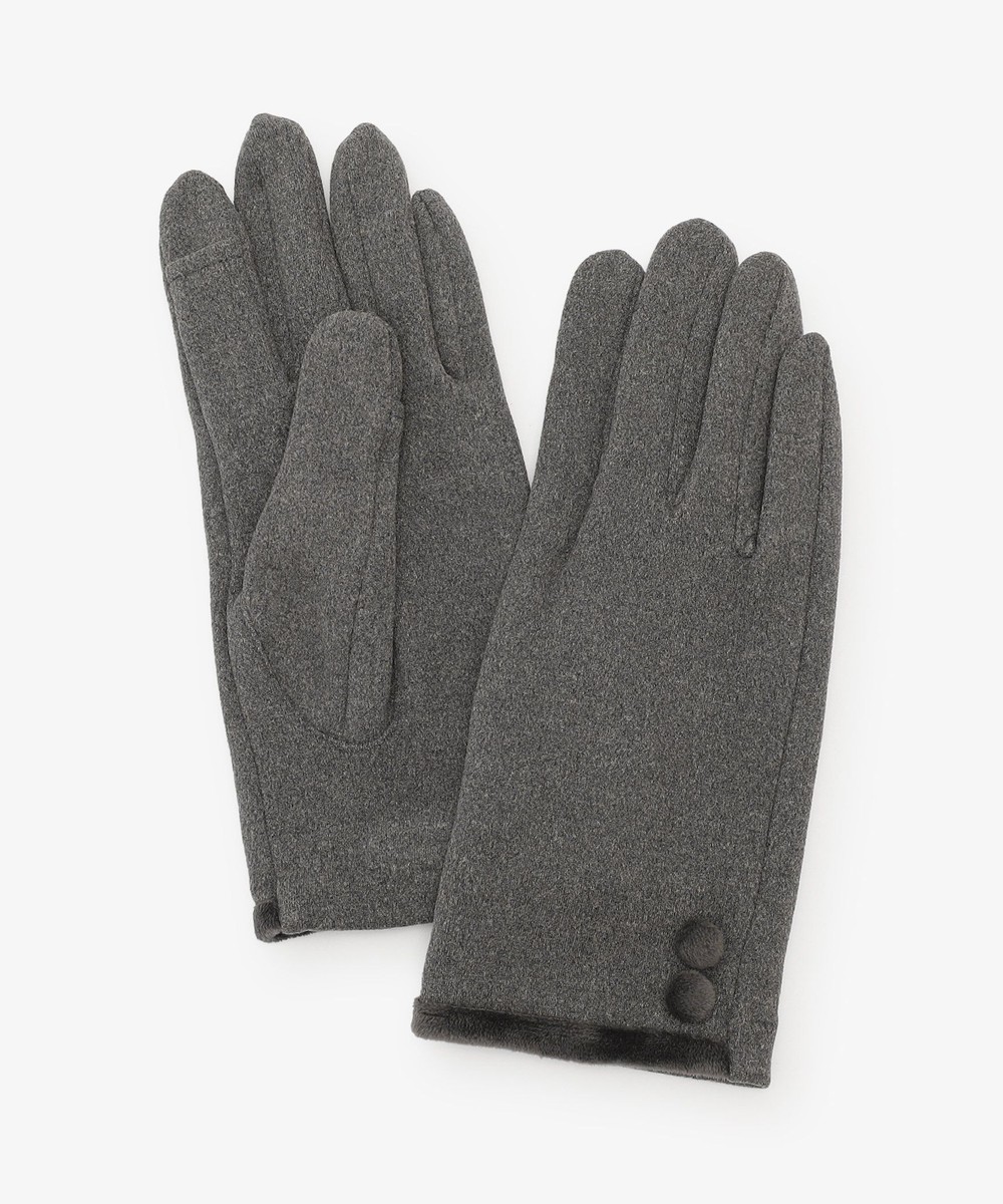 グローブ・手袋 ストレッチベロアボタングローブ
