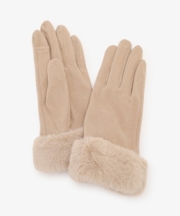 ストレッチフェイクファーグローブ