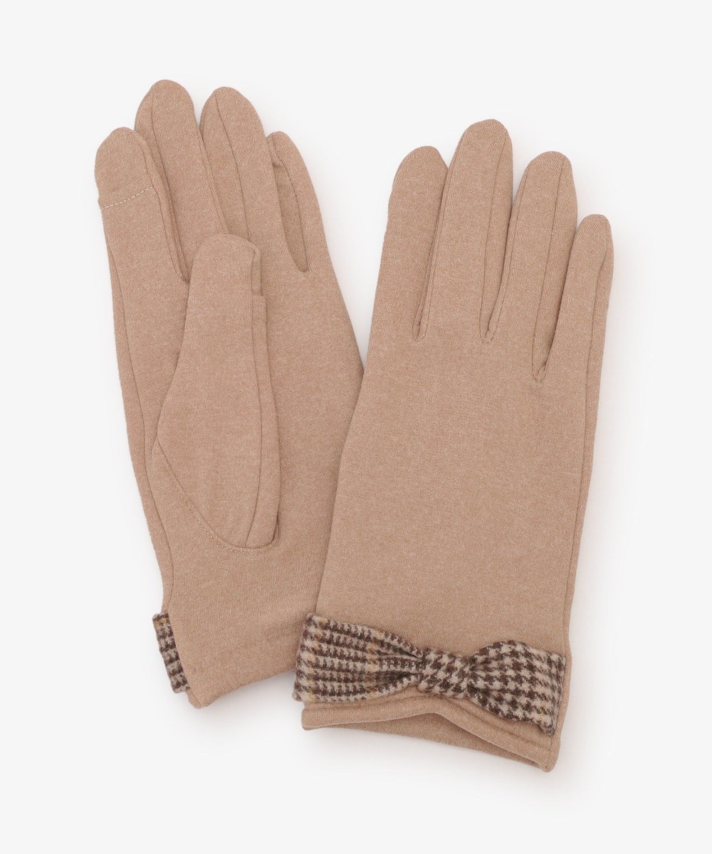 グローブ・手袋 ストレッチチェックリボングローブ