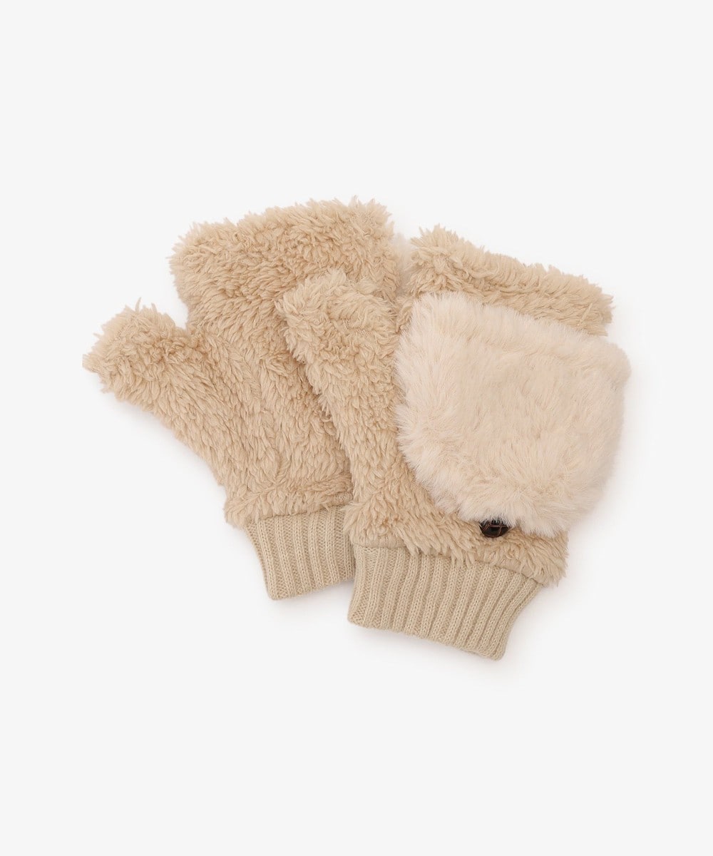 グローブ・手袋 フェイクファーキャップグローブ