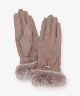 スノートップフェイクファーグローブ