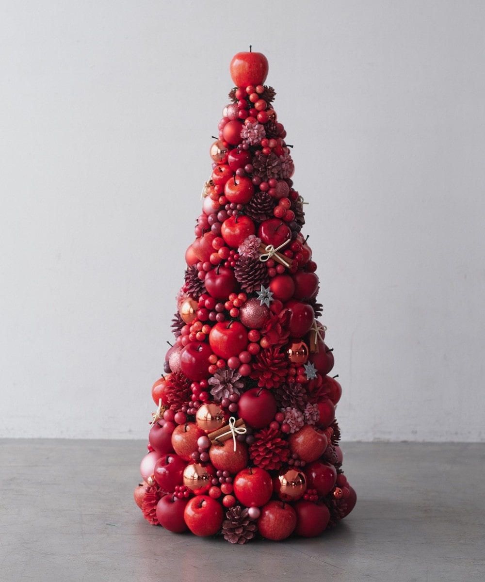 【Afternoon tea】クリスマスツリー LEDライト付き 赤リンゴ クリスマスツリーXL/USB仕様/LEDライト付き | アフタヌーン