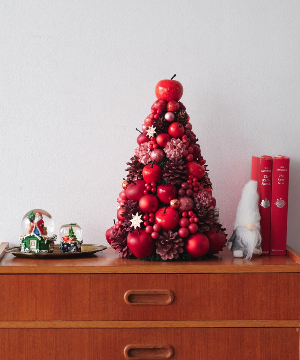 【Afternoon tea】クリスマスツリー LEDライト付き 赤リンゴ Afternoon tea】クリスマスツリー LEDライト付き 赤リンゴ