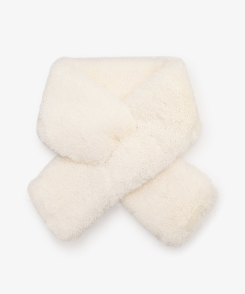 ストール・マフラー フェイクファーティペット