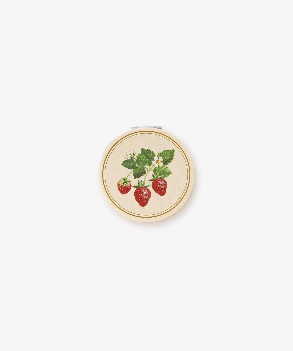 ビューティー小物・ミラー ストロベリーコンパクトミラー