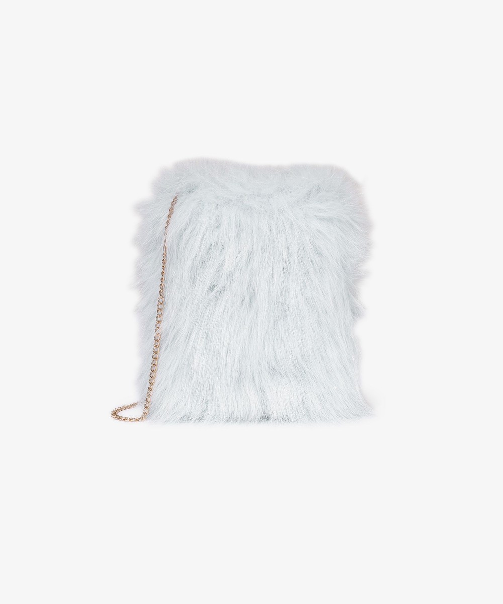 スマホケース・アクセサリー ラメフェイクファースマホショルダーバッグ