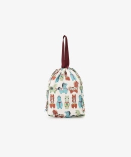 ポケッタブル巾着ショッピングバッグ/ナタリー・レテ