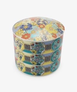 九谷焼三段重/ナタリー・レテ