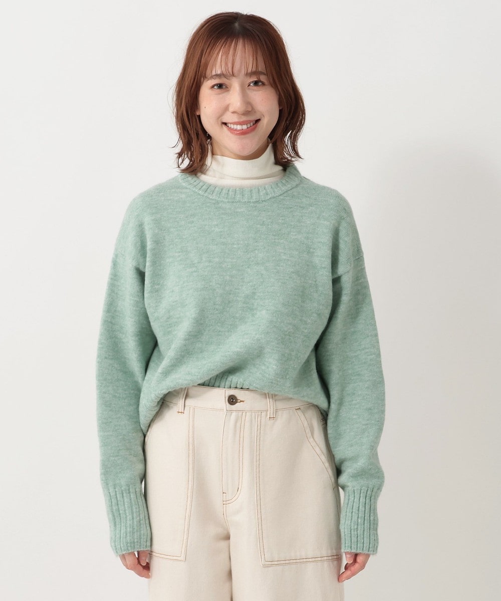 ニット ふわもちニットクルーネックプルオーバー
