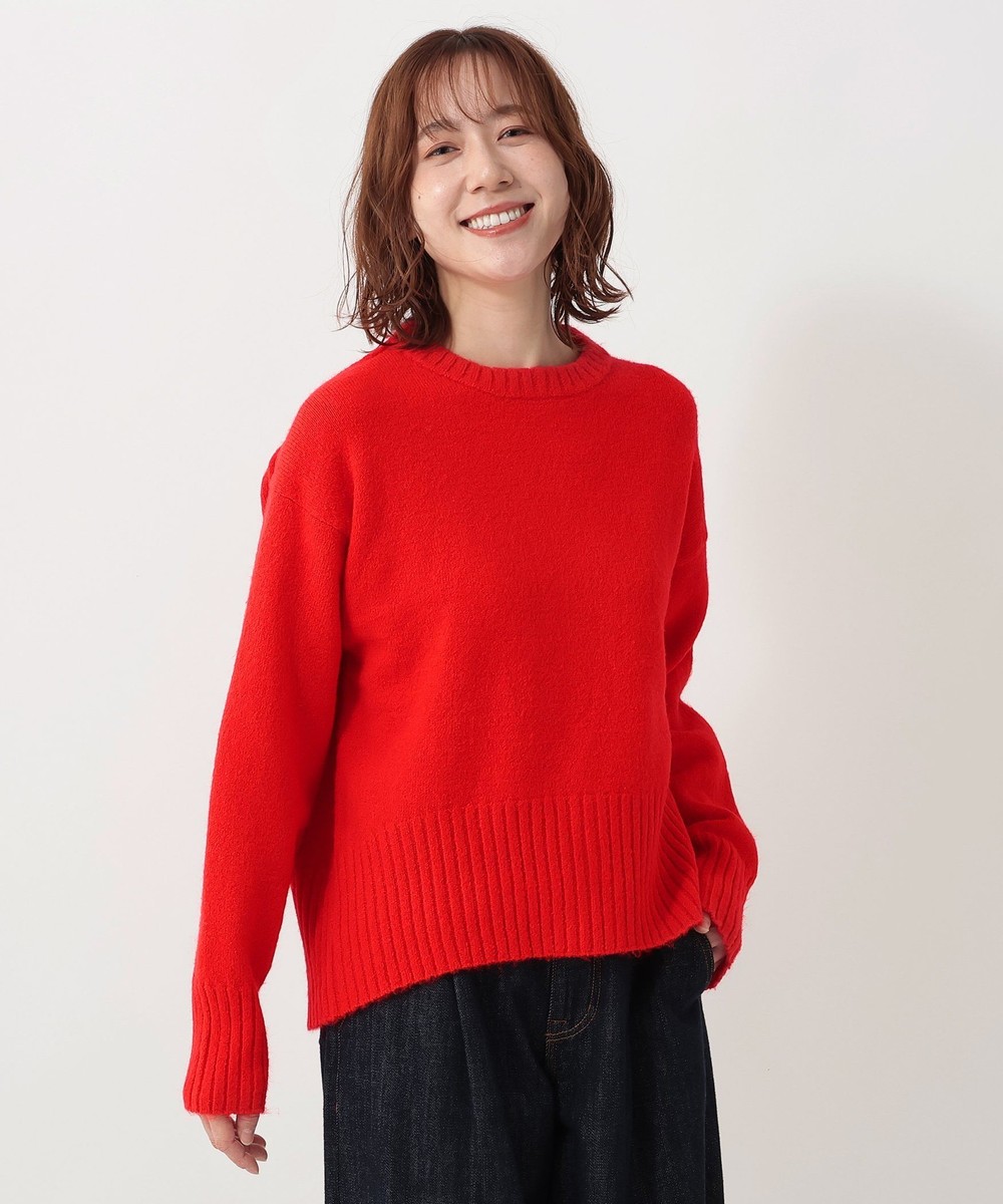 ニット ふわもちニットクルーネックプルオーバー