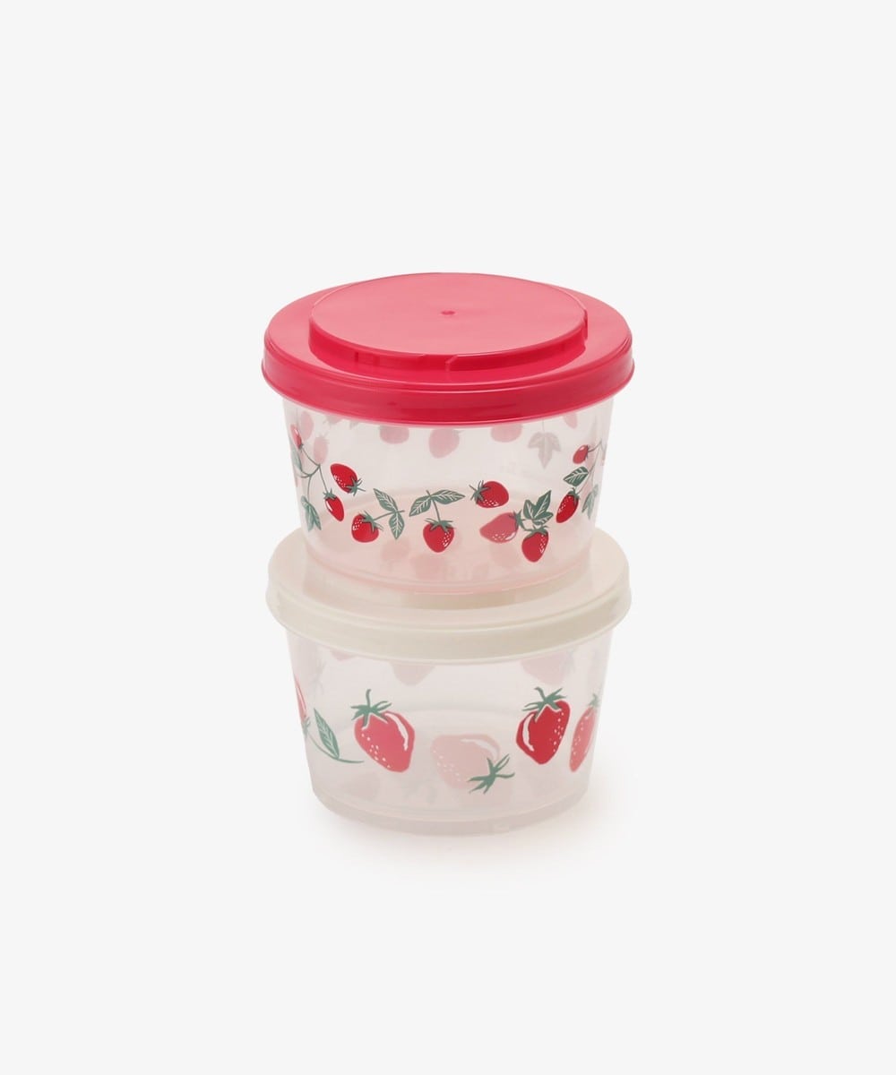 お弁当箱・ランチボックス ストロベリー抗菌ジョイント保存容器2個セット