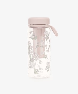 フラワーアート茶漉し付きクリアボトル 550ml