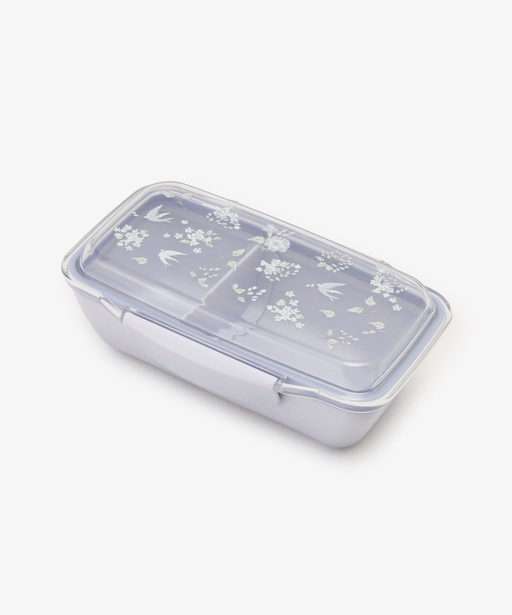 お弁当箱・ランチボックス フラワーアート抗菌2点ロック式ランチボックス