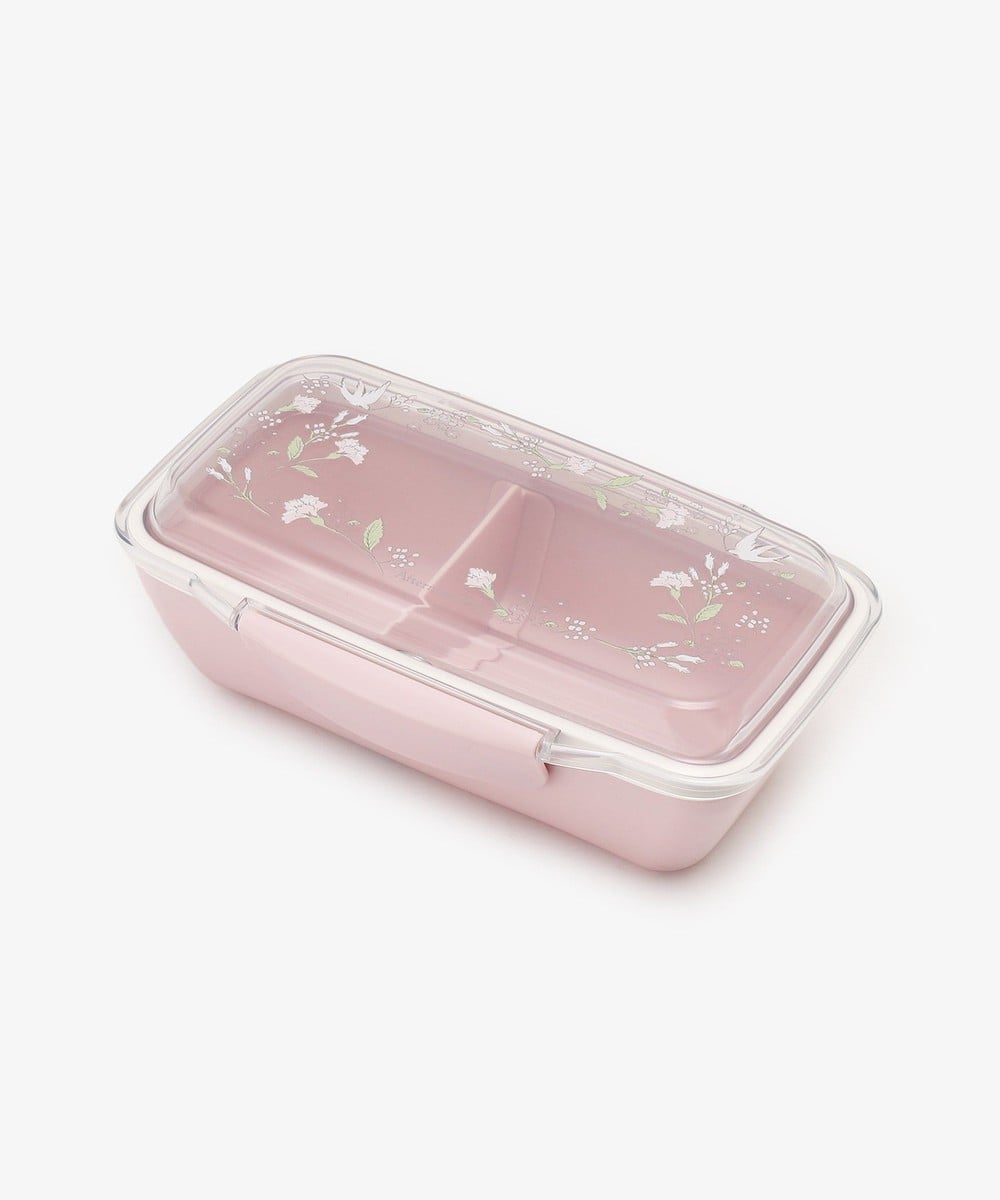 お弁当箱・ランチボックス フラワーアート抗菌2点ロック式ランチボックス