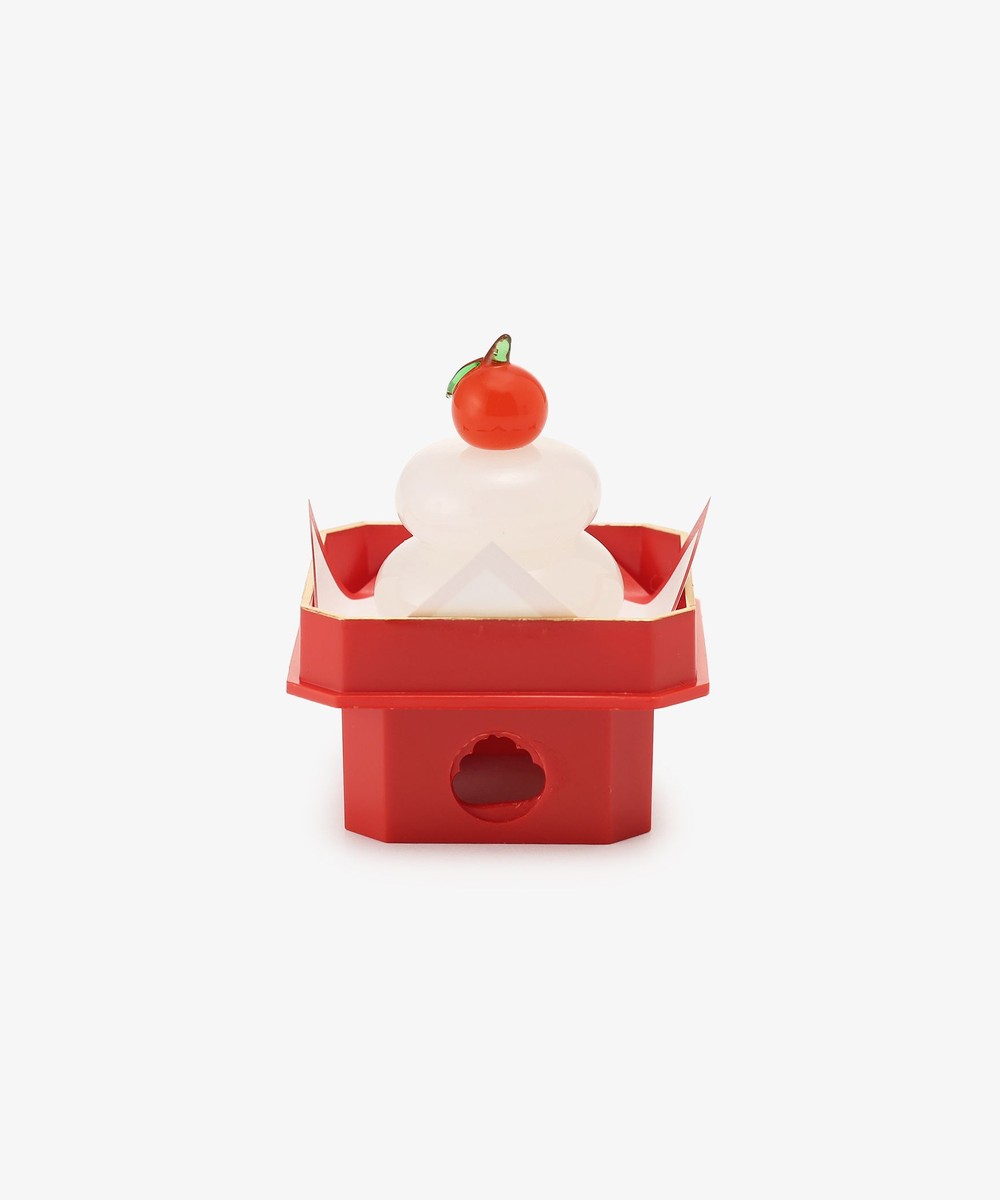 花瓶・インテリア小物・観葉植物 ガラス製ミニ鏡餅