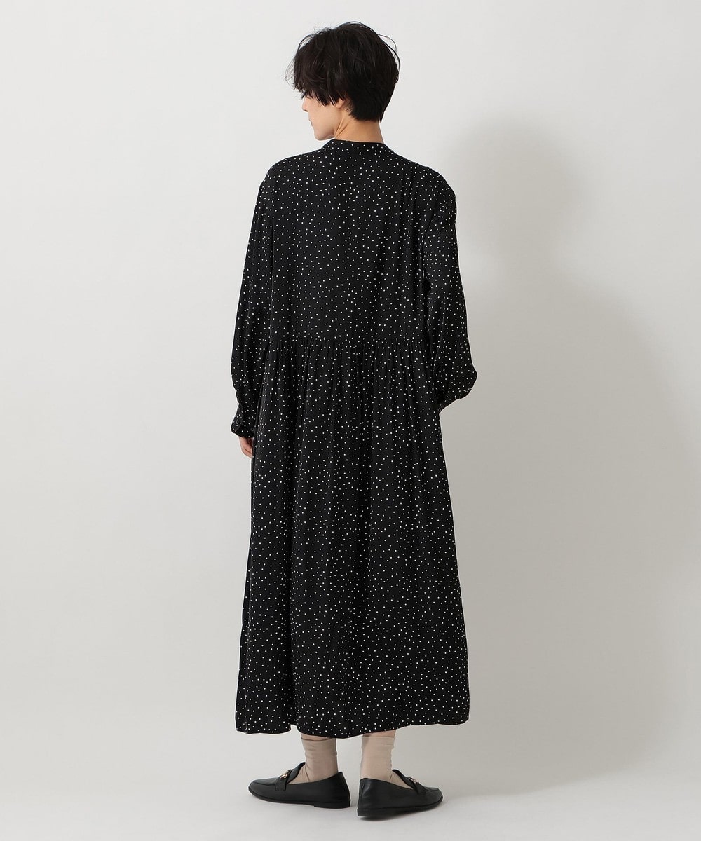 j&mdavidson モノトーンドットワンピース ギャザーティアドレス j&mdavidson モノトーンドットワンピース ギャザーティアドレス