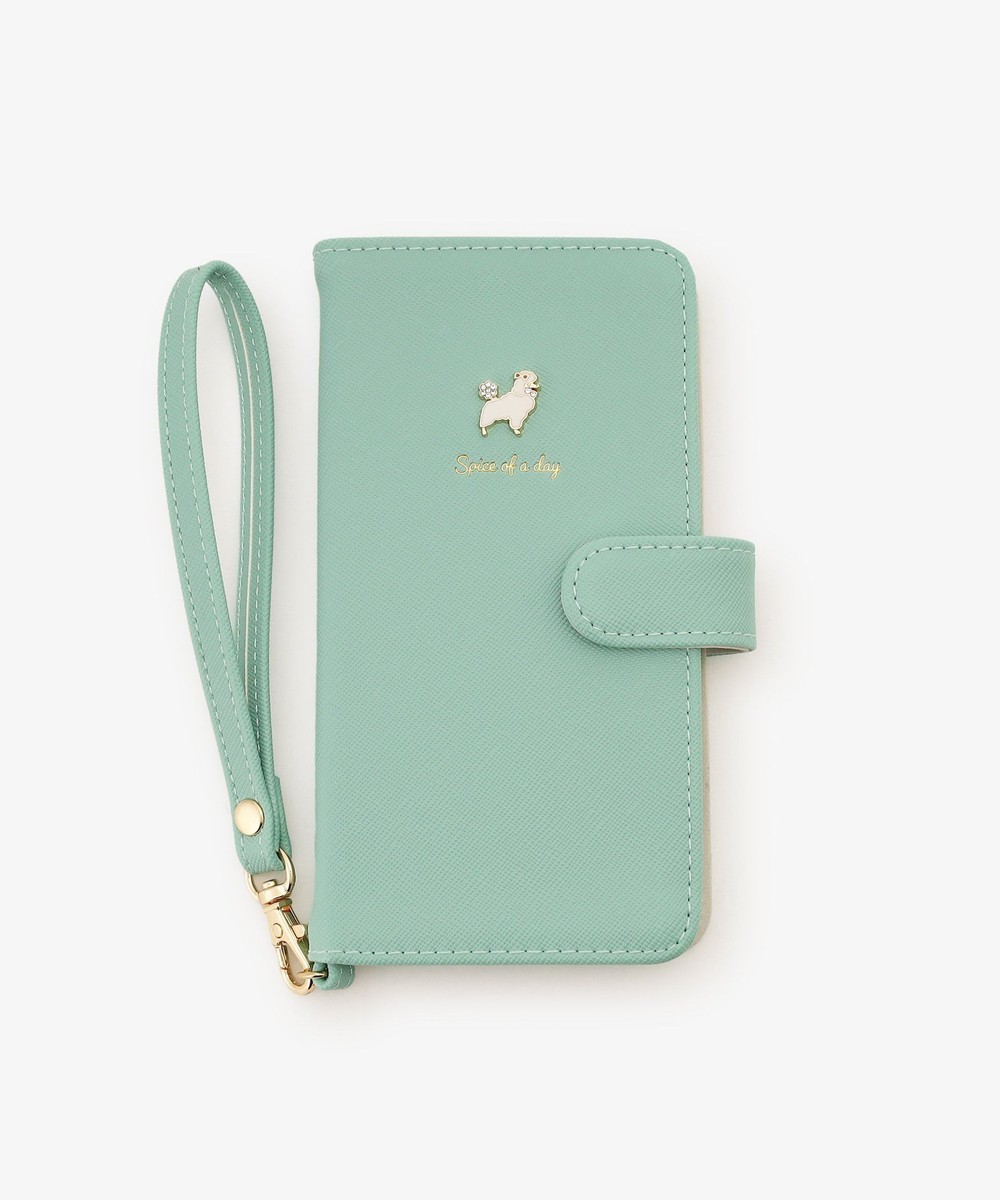 スマホケース・アクセサリー モチーフチャーム付きiPhone15/14/13ケース