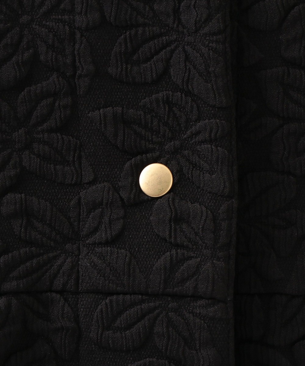 フクレフラワージャカードノーカラージャケット | アフタヌーンティー