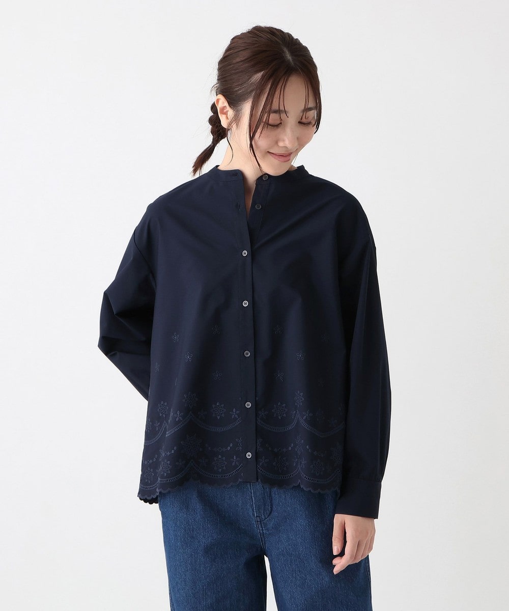 スカラップ刺繍ブロードブラウス | アフタヌーンティー公式通販サイト