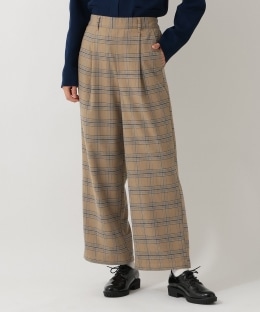 チェックタックパンツ