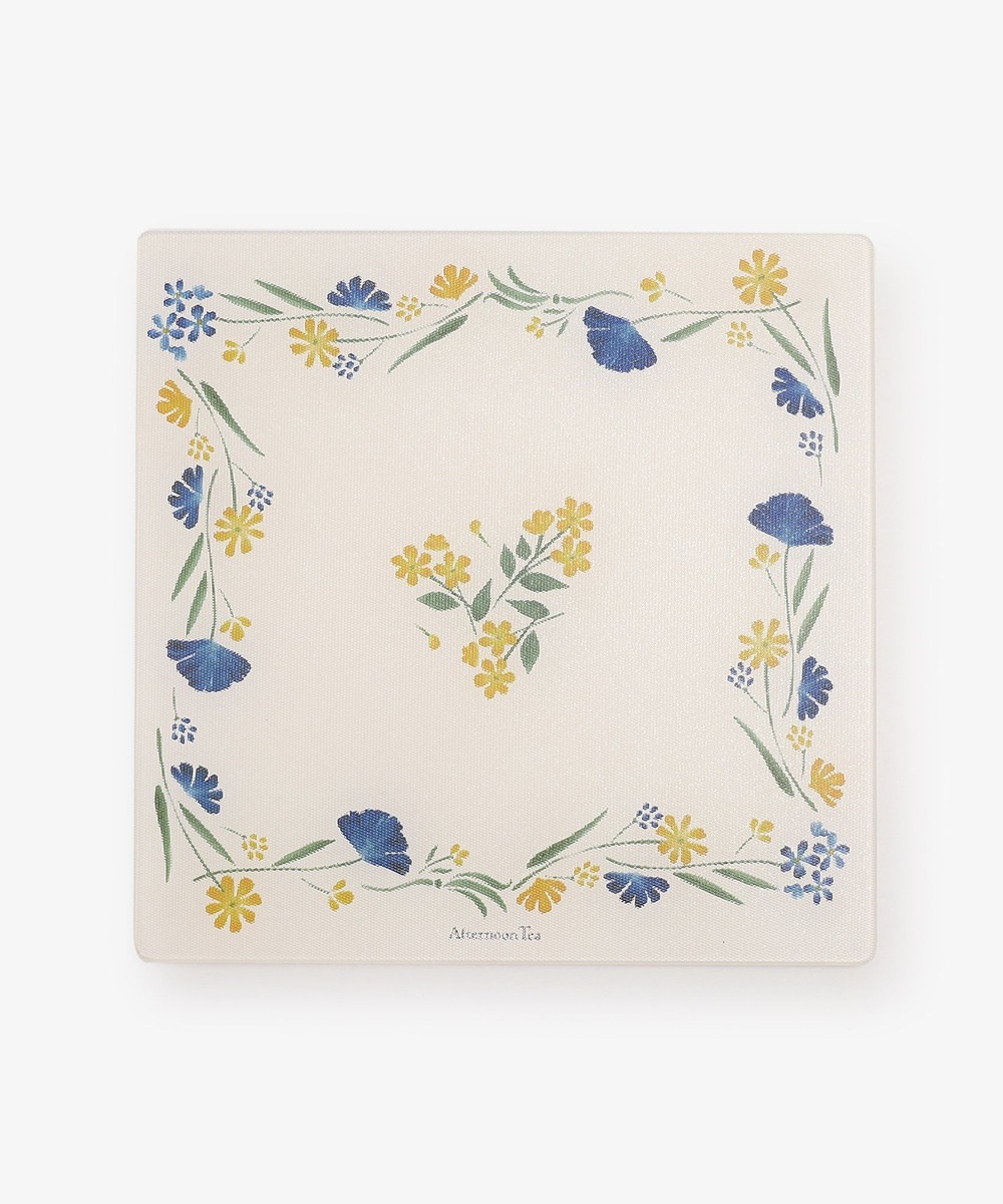 ランチョンマット・コースター・トレー フルールデュクールスクエアガラスプレート