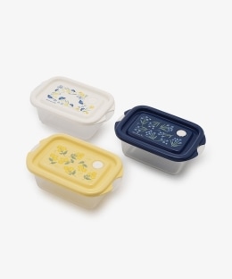 フルールデュクール抗菌保存容器M3個セット