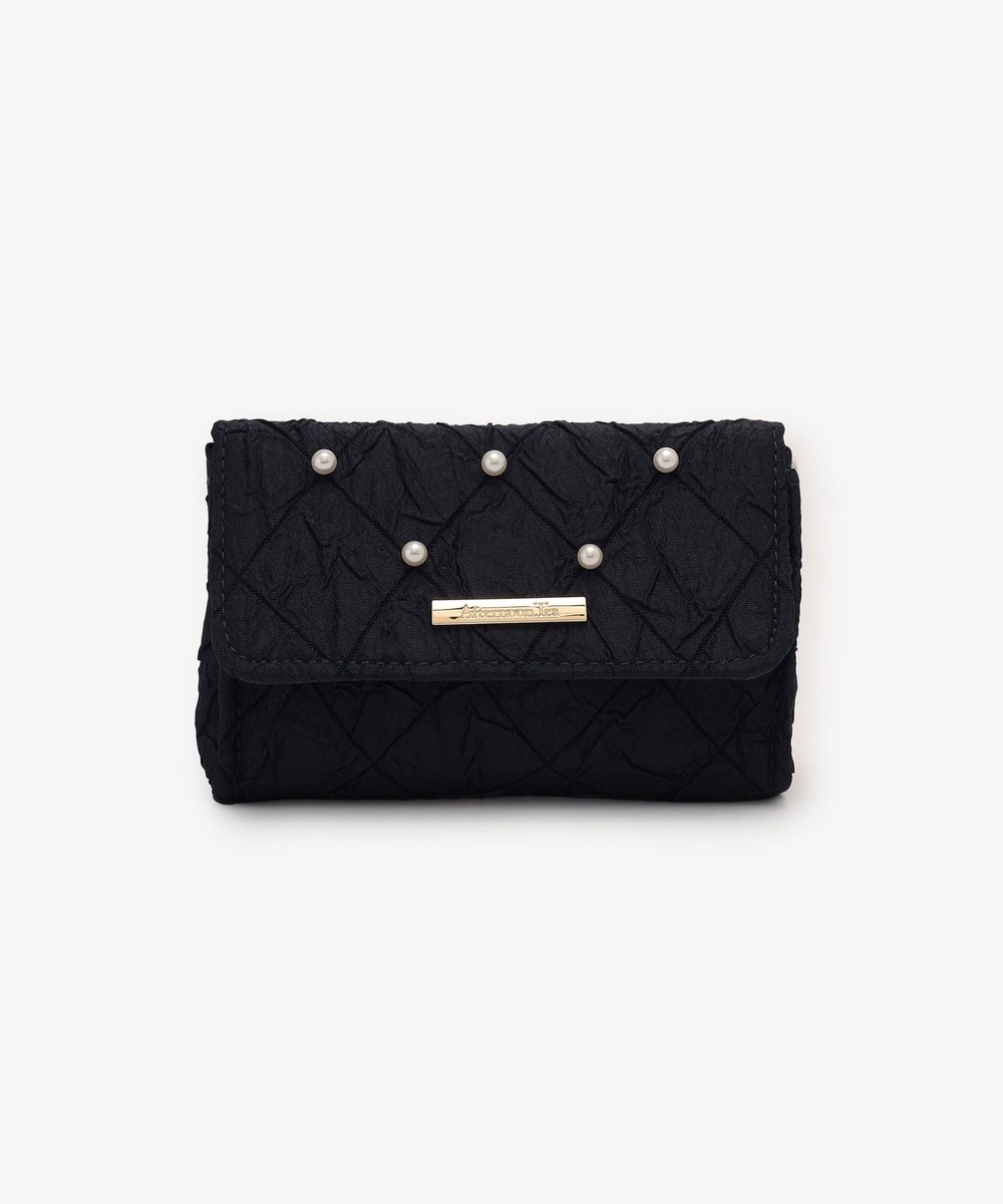 ポーチ・ティッシュポーチ・巾着 パールドットリップポーチ