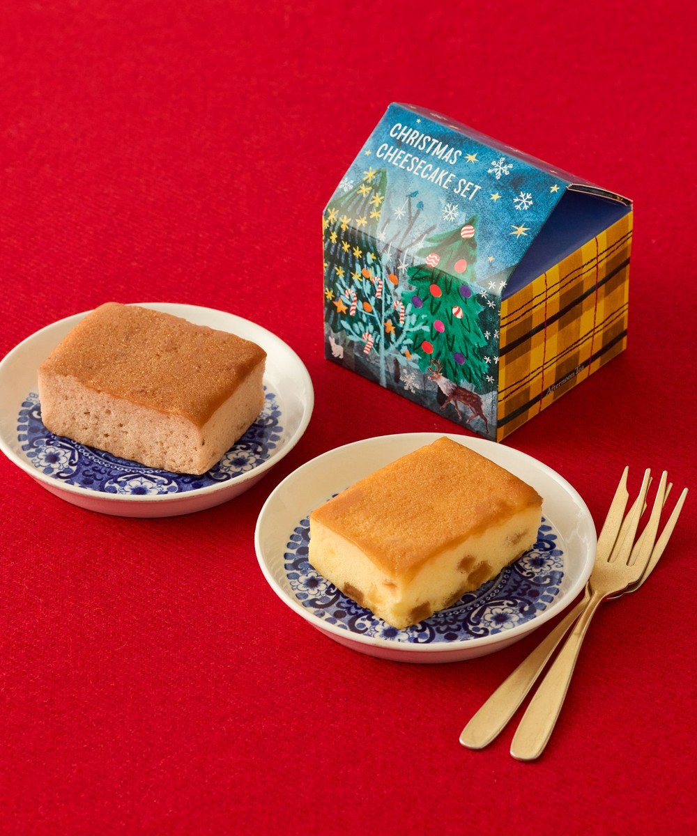 お菓子・食品 クリスマスチーズケーキセット 苺＆アップル/Afternoon Tea TEAROOM/サクマユウコ