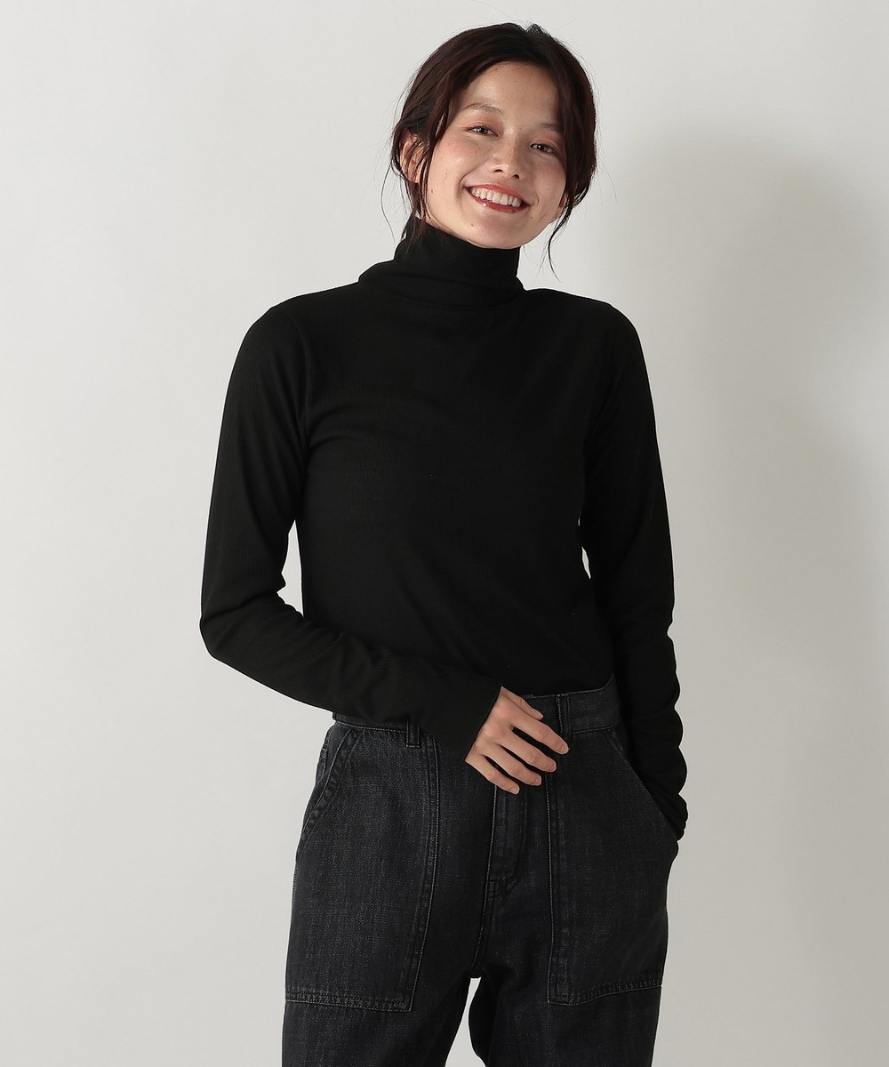 Tシャツ・カットソー シアーテレコタートルプルオーバー/吸湿発熱