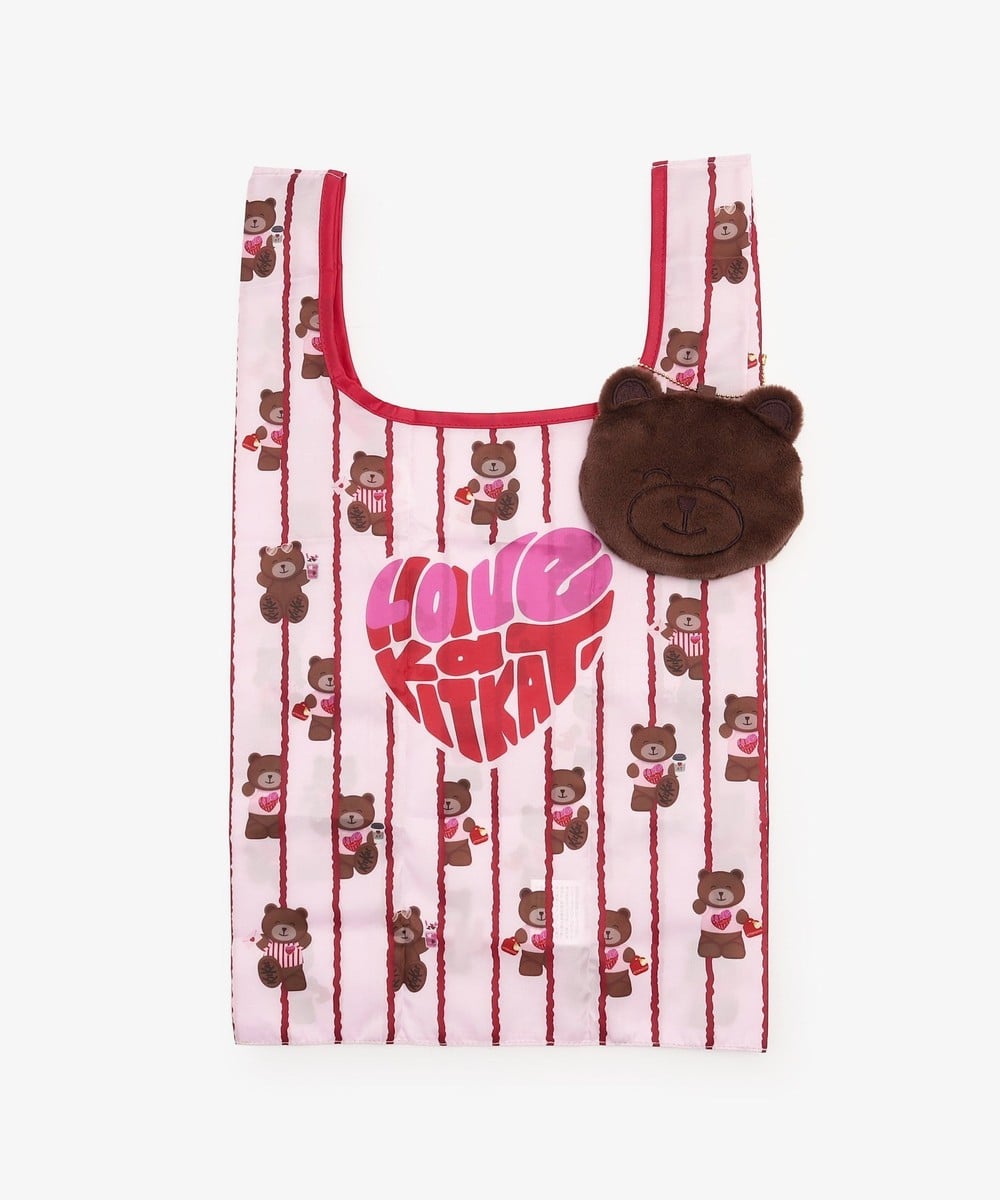 エコバッグ・保冷バッグ ポーチ付きショッピングバッグ/KITKAT ハートフルベアー