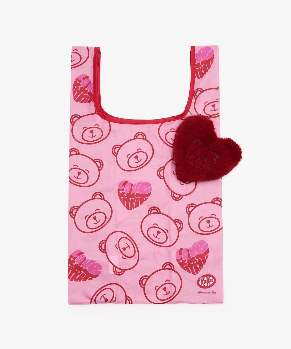 エコバッグ・保冷バッグ ポーチ付きショッピングバッグ/KITKAT ハートフルベアー