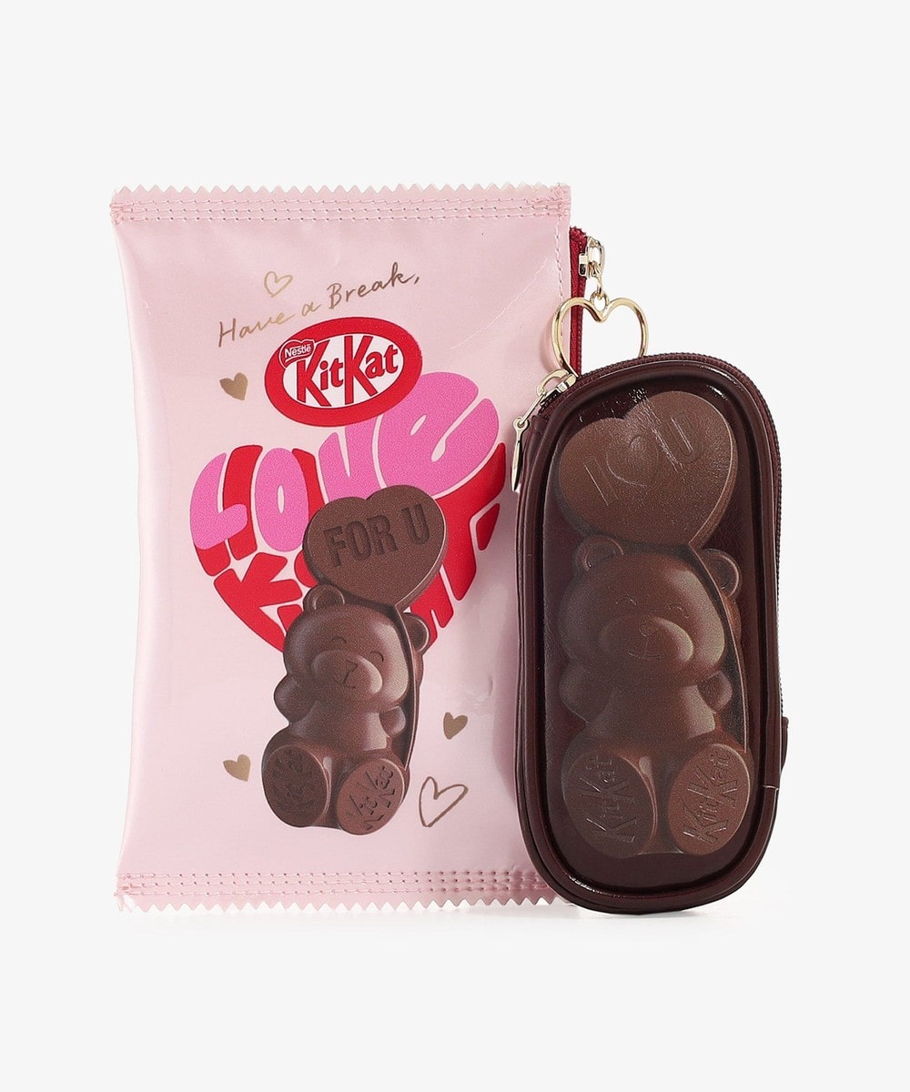 ポーチ・ティッシュポーチ・巾着 パッケージポーチセット/KITKAT ハートフルベアー