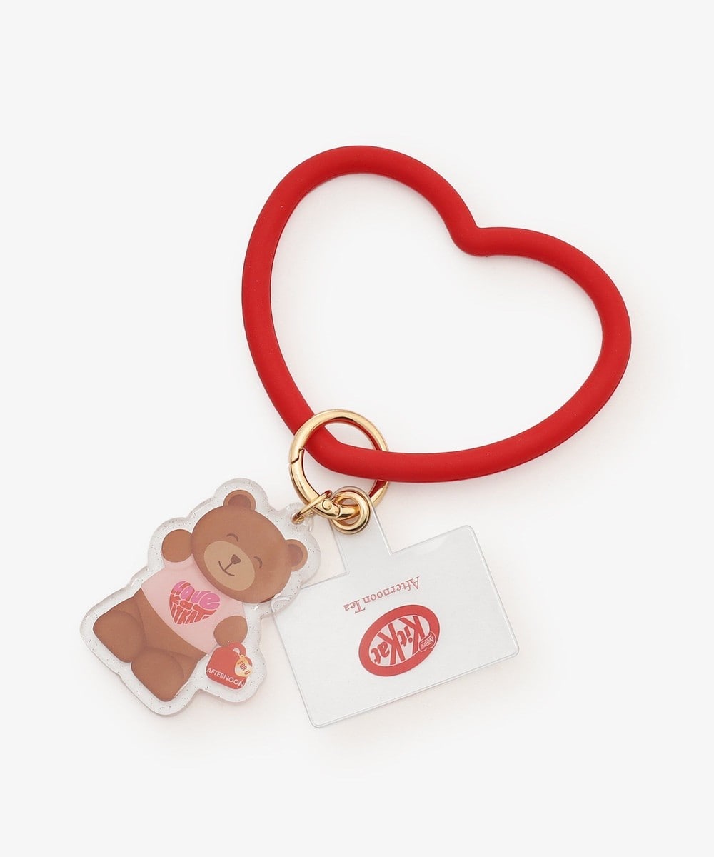 スマホケース・アクセサリー スマホリングストラップ/KITKAT ハートフルベアー