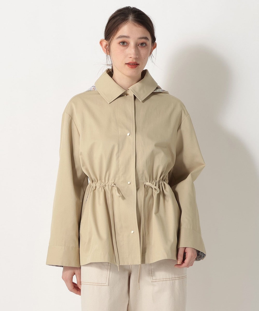 アウター フーディージャケット/リバティプリント