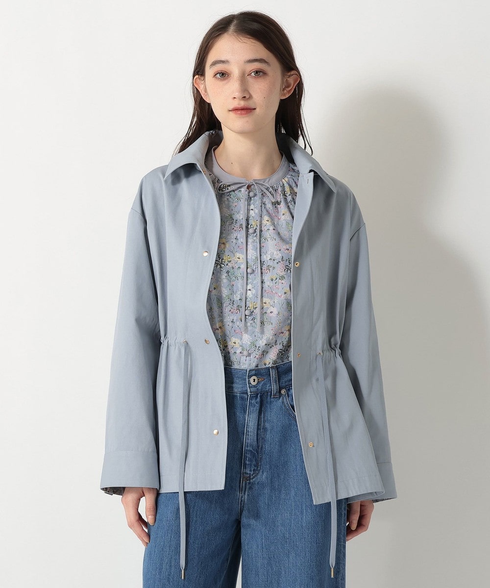 アウター フーディージャケット/リバティプリント