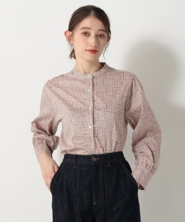 【オンラインストア限定】バンドブラウス/リバティプリント