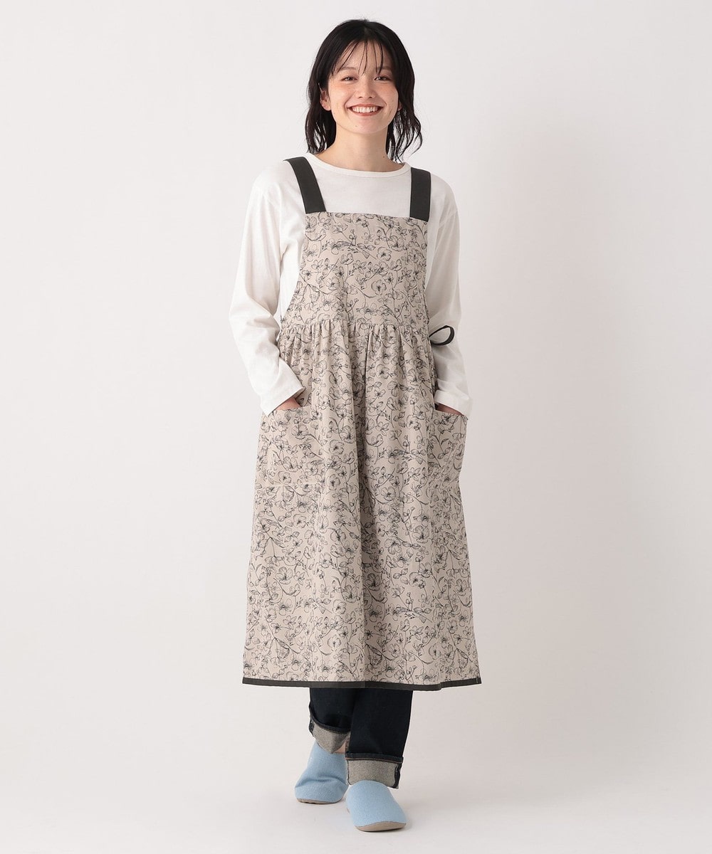 エプロン ポピーサイドリボンエプロン