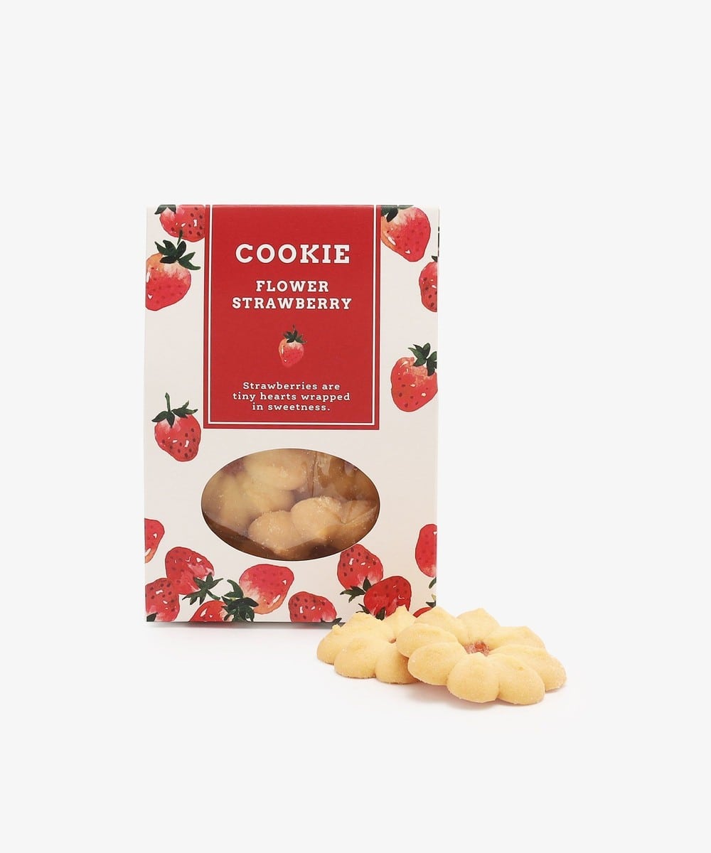 お菓子・食品 フラワーストロベリークッキー