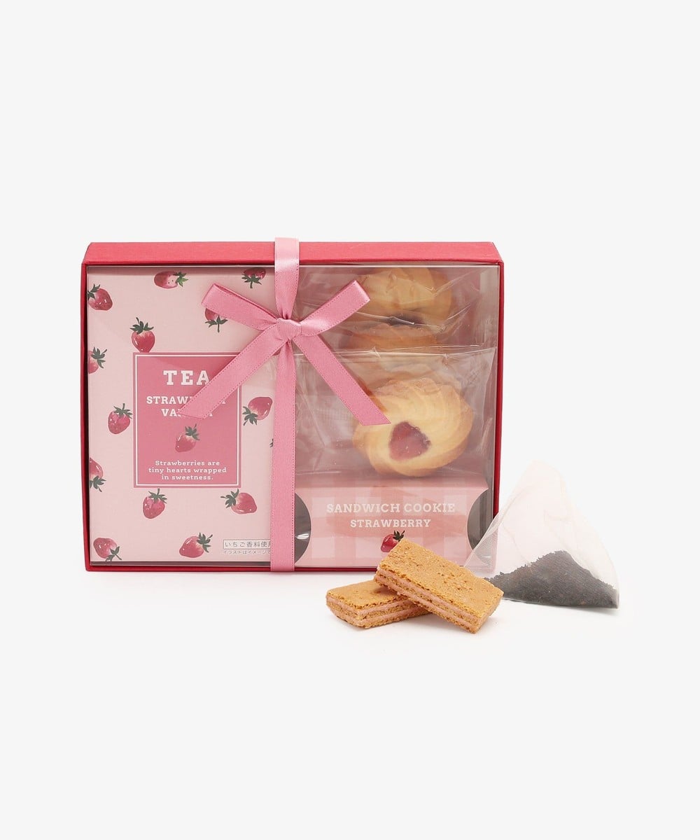 お菓子・食品 ティータイムセット/ストロベリーバニラティー&クッキー