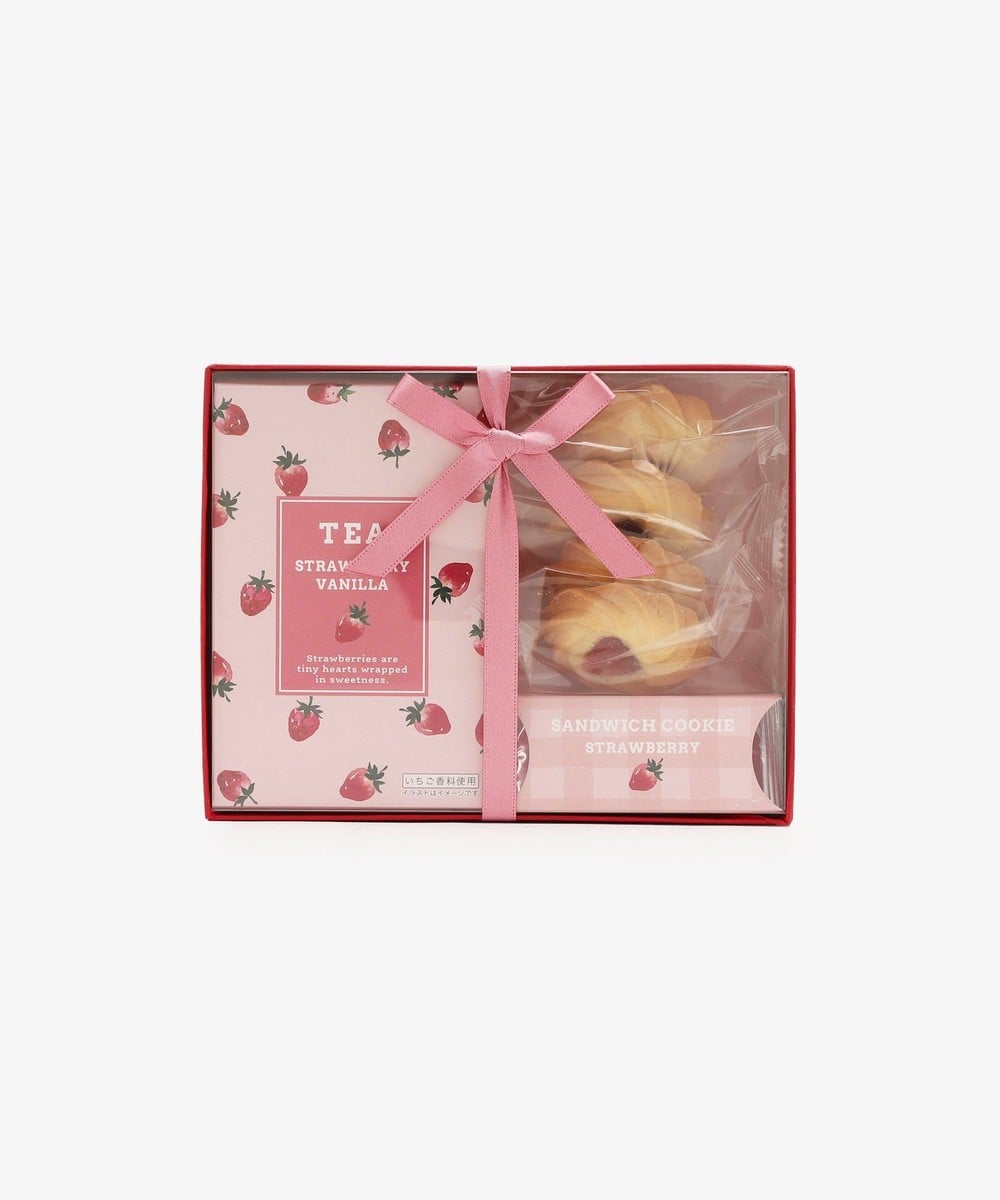 ティータイムセット/ストロベリーバニラティー&クッキー
