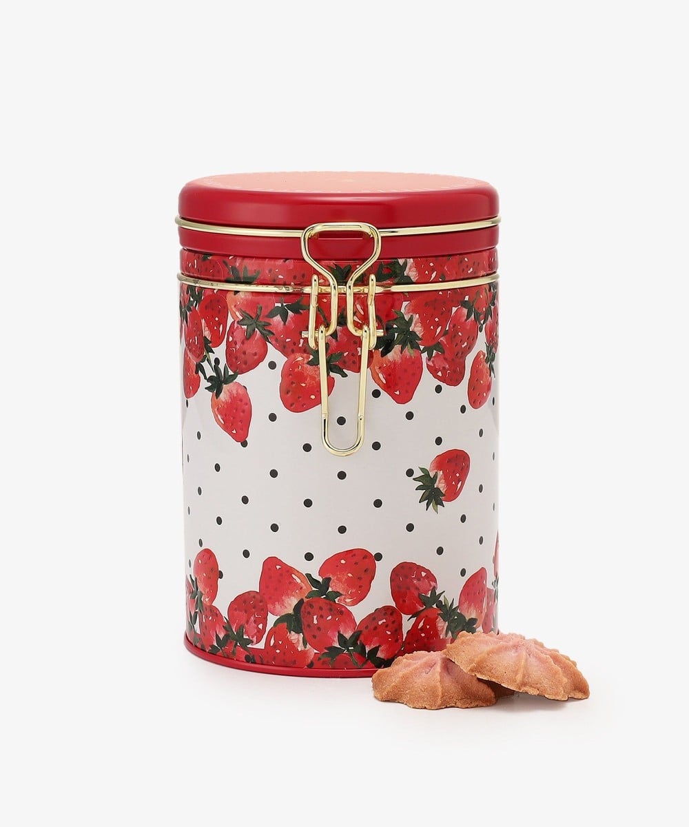 お菓子・食品 ストロベリーキャニスタークッキー缶
