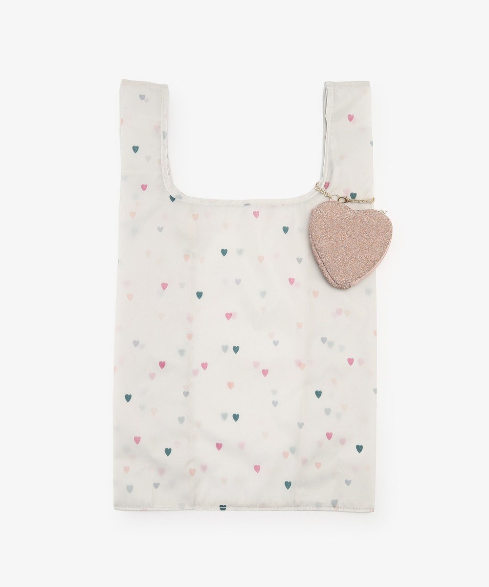 エコバッグ・保冷バッグ ハートポーチ付きショッピングバッグ