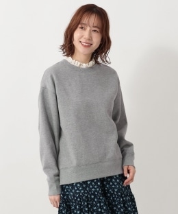 フリルカラースウェットプルオーバー