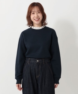 フリルカラースウェットプルオーバー
