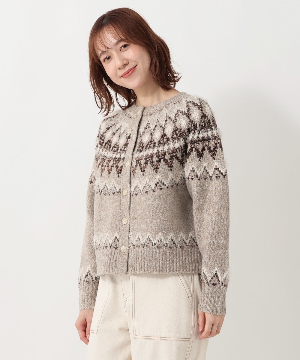 ニット ノルディックフェザーカーディガン