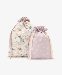 フラワー巾着ポーチセット