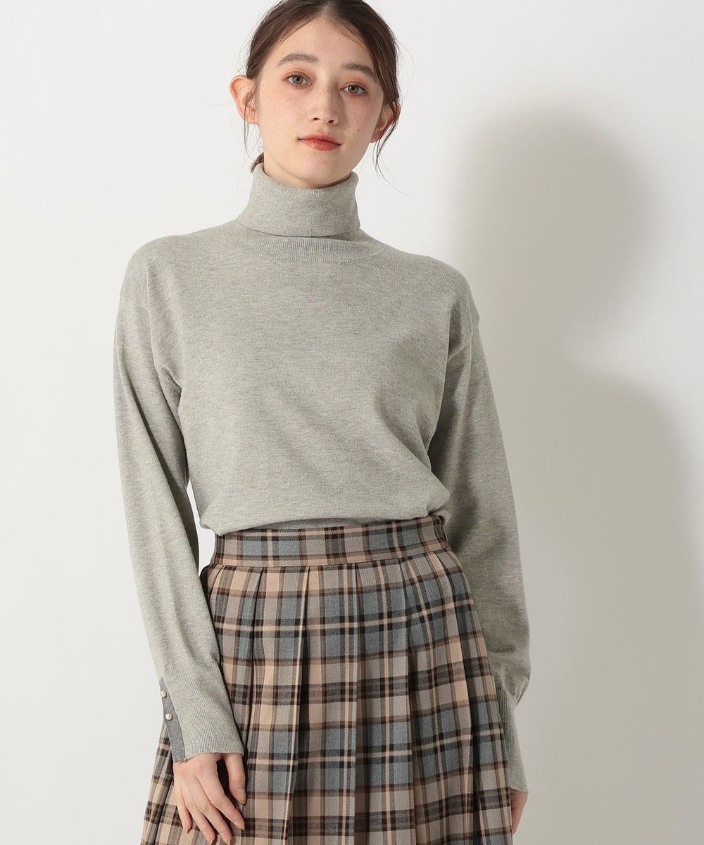 ニット タートルネックプルオーバー