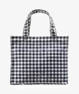ギンガムチェックビニルミニトートバッグ