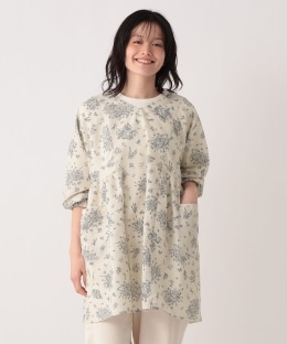 フラワードルマンVネック割烹着/エプロン