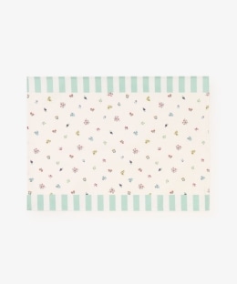 小花ストライプラミネートランチョンマット